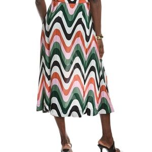 Farm Rio - Wave Gradient Midi Skirt